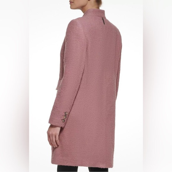 NWT - DKNY Women’s Wool Blended Single Breasted Boucle Walker Coat - Size XL - Picture 4 of 15